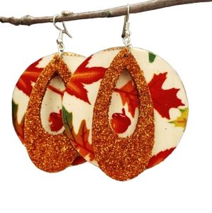 Fall inspired handmade earrings